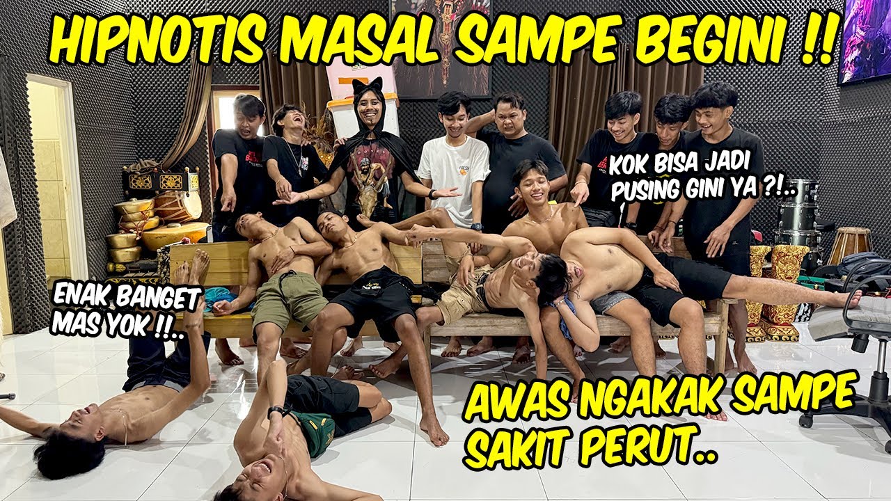 LUPA NAMA SENDIRI SAMPE BUKA BAJU !! Kelucuan hipnotis masal bareng Kusumawara & Srotop