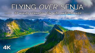 Flying over Senja: Aerial Scenes from Norway's Senja Island with Relaxing Music (4K UHD Drone Film)