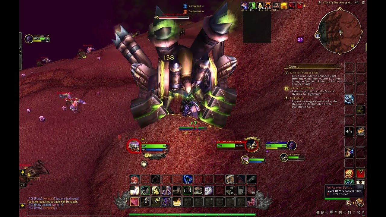 Stop at Nine (level 9 twinks guild) vs. Fel Reaver Sentry 2023-03-14