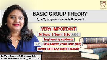 Z_mxZ_n is cyclic iff m and n are relatively prime - Chapter 11 - Lecture 6