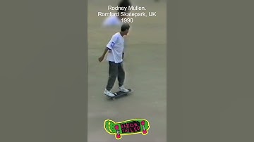 Rodney Mullen Old School Freestyle Skateboarding at Rom Skatepark, UK, back in 1990
