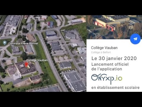 Lancement de l'application OnyXP.io - Collège Vauban - Belfort