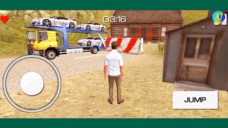 mobile android & ios game|John Truck Car Transportation|androidgameplay HD1080p2k screenshot 4
