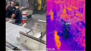 Papermachine Thermal Imaging with Flir One Pro: North Carolina State University Pilot  Fourdrinier screenshot 5