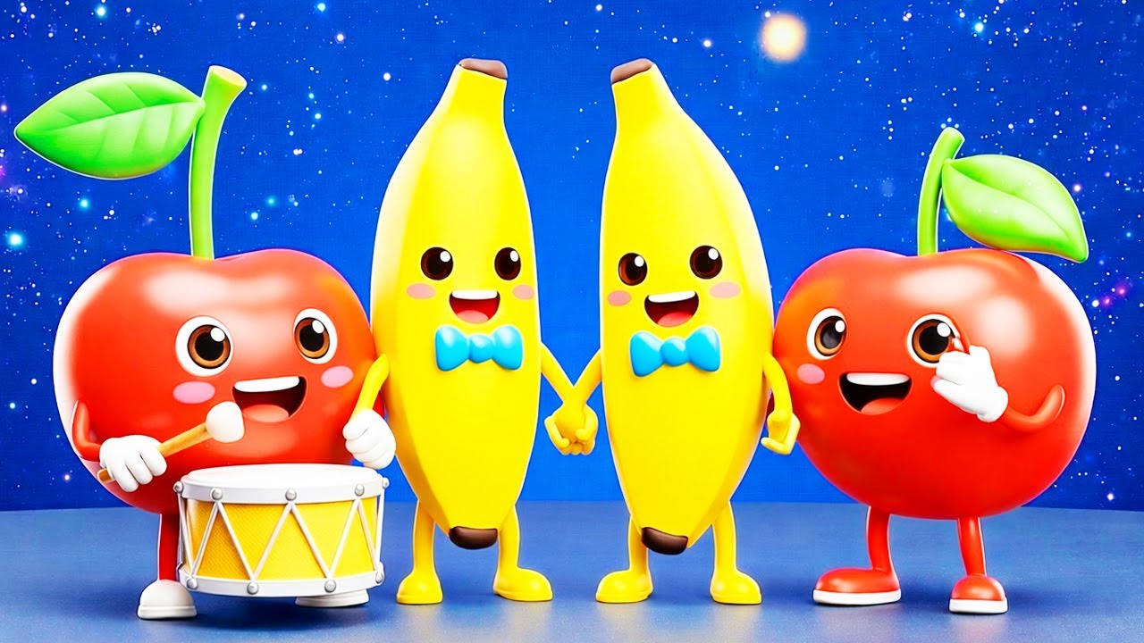 Cherry Banana 🍒🍌 | Fun Kids Songs & Nursery Rhymes 🎶 | Baby Fruit Dancing