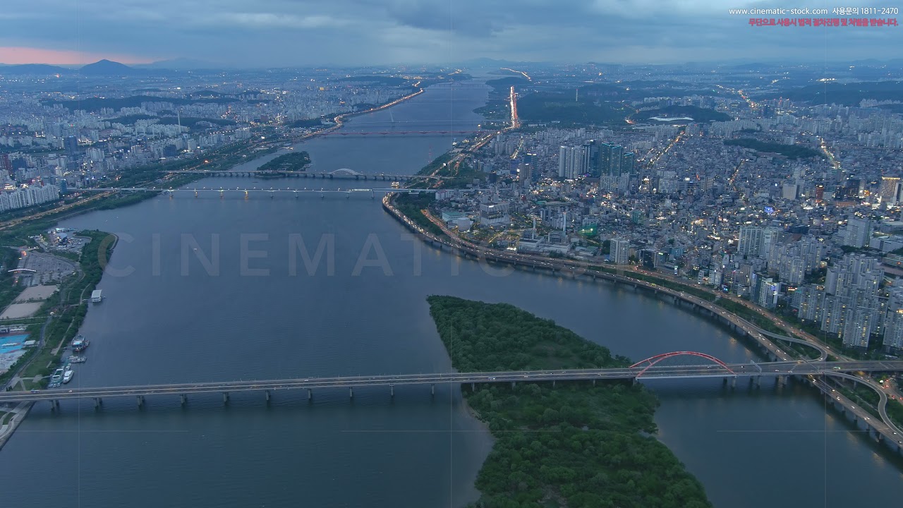 마포구부터 여의도까지 멋진 서울 도심 풍경/Korea Drone -  망원한강공원 YG엔터테인먼트 더현대서울 여의도 드론|시네마틱아카이브-대한민국영상소스