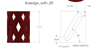 Famous Wrap command in solidworks|Solidworks tutorial |Practice Drawing|3D modeling Wealth