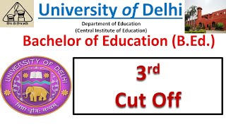Du Bed Third Cut Off  Delhi University Bed Cut Off 3rd List  Bachelor Of Education Du Bed