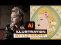 Illustration style Mucha dans Illustrator