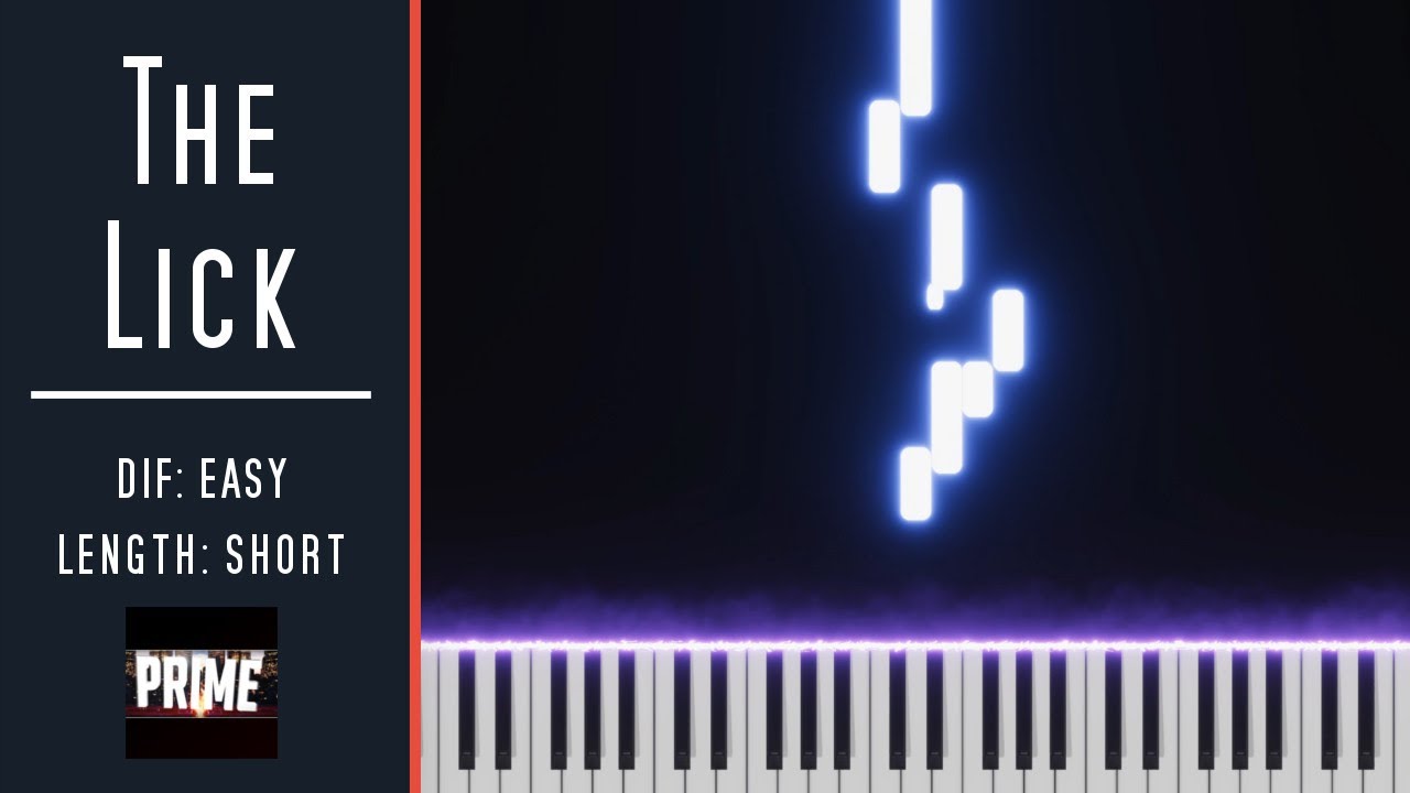 The Lick Piano Tutorial Slow (EASY) YouTube