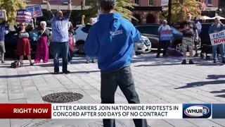 🚨USPS CARRIERS PROTEST!  HOMELESS LETTER CARRIERS