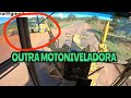 OUTRA MOTONIVELADORA AJUDANDO / Motoniveladora caterpillar 120k grader niveleuse motoconformadora