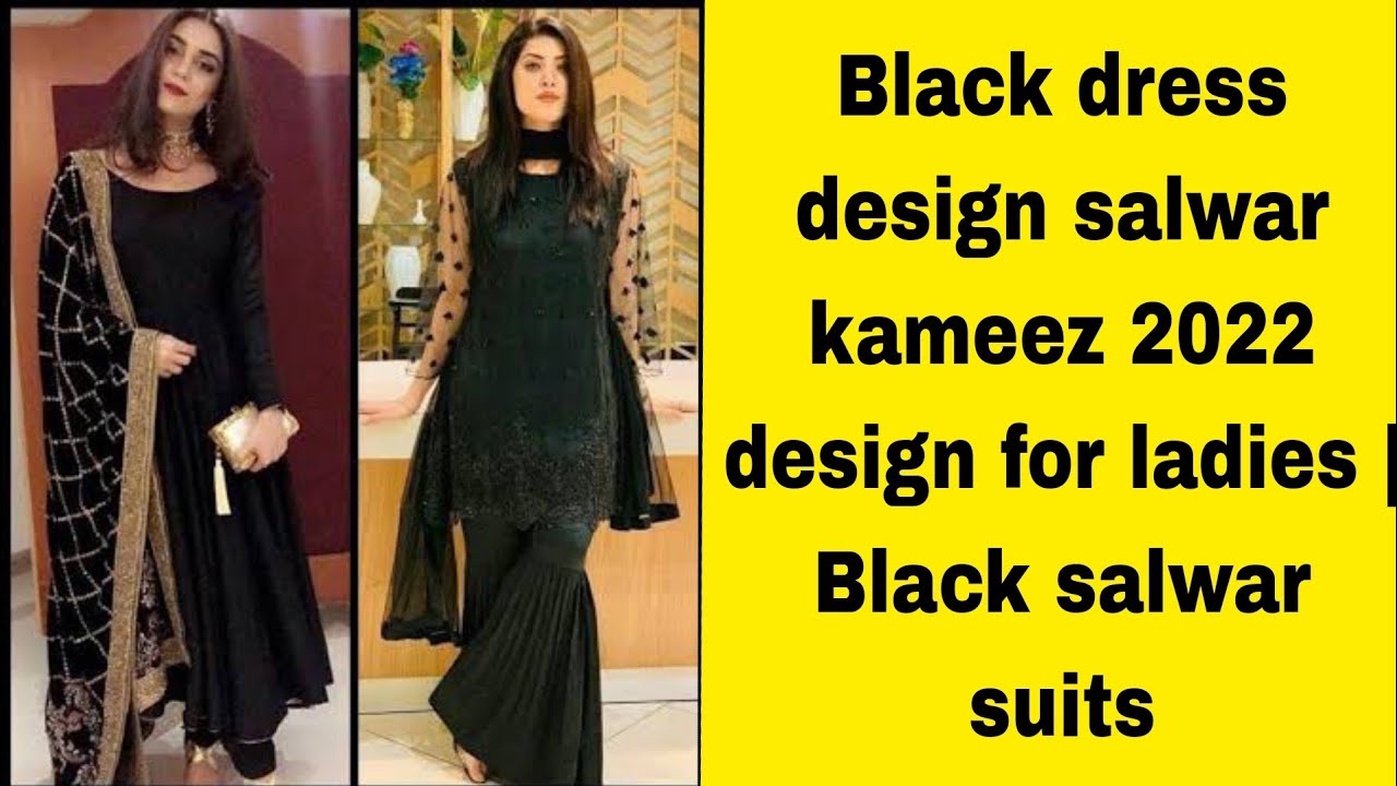 Black dress design ideas in 2022 casual kurti salwar kameez, black