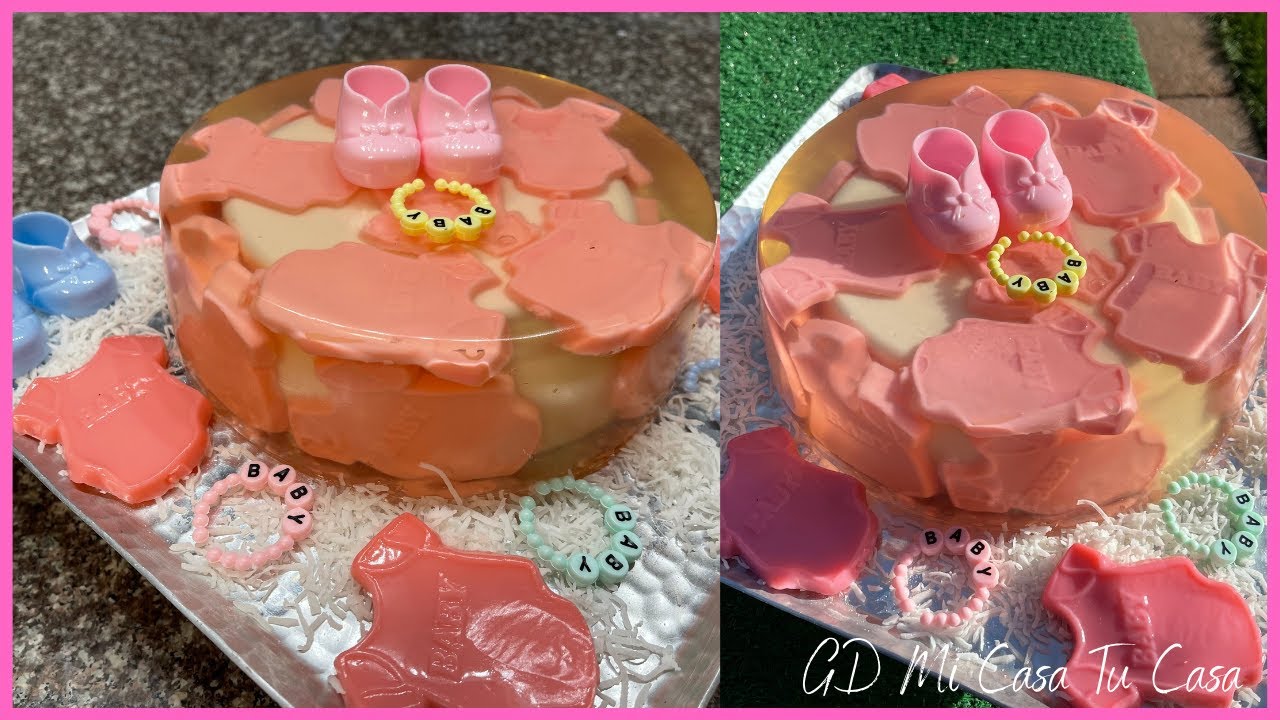 HACER GELATINA para BABY SHOWER NIÑA 🔴 DELICIOSA y FACIL de HACER