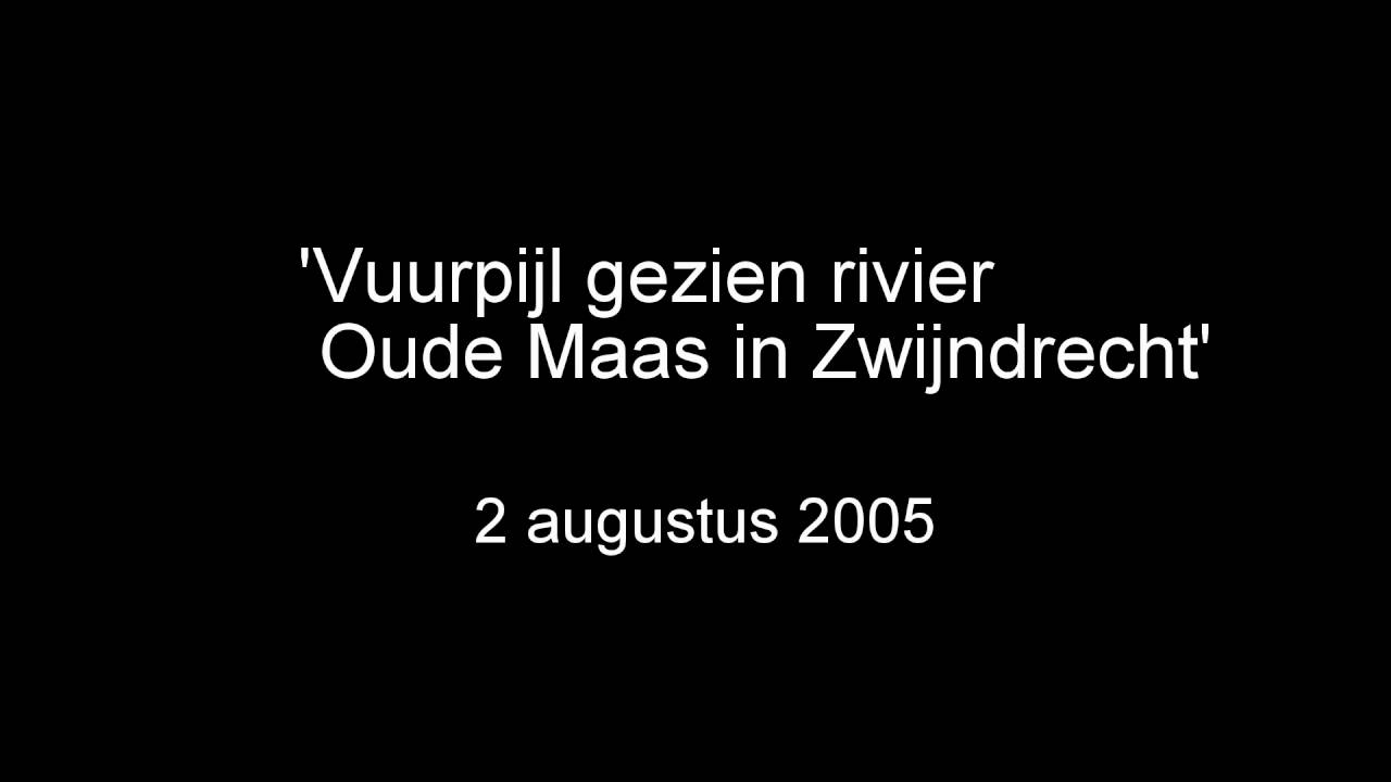 Analoge oproep & berichtenverkeer: Zoekactie na vuurpijl Oude Maas Zwijndrecht