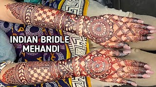 Step by step indian bridle mehndi | Traditional Henna design 2021 by Asma khan screenshot 5
