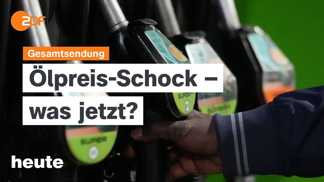 heute 19:00 Uhr vom 09.03.2026 Ölpreis in der Höhe, Amt des Ministerpräsidenten in Baden-Württemberg