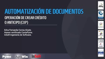 Software contable ContaPyme - Operación de crear crédito o anticipo (CxP)