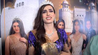 Miss Trans Pakistan Alina Khan with media at the Miss Pakistan 2023 Ceremony