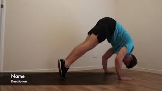 Bent Arm pike hold 90 degrees