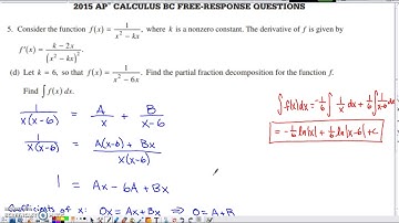 2015 AP Calculus BC Free Response Question #5