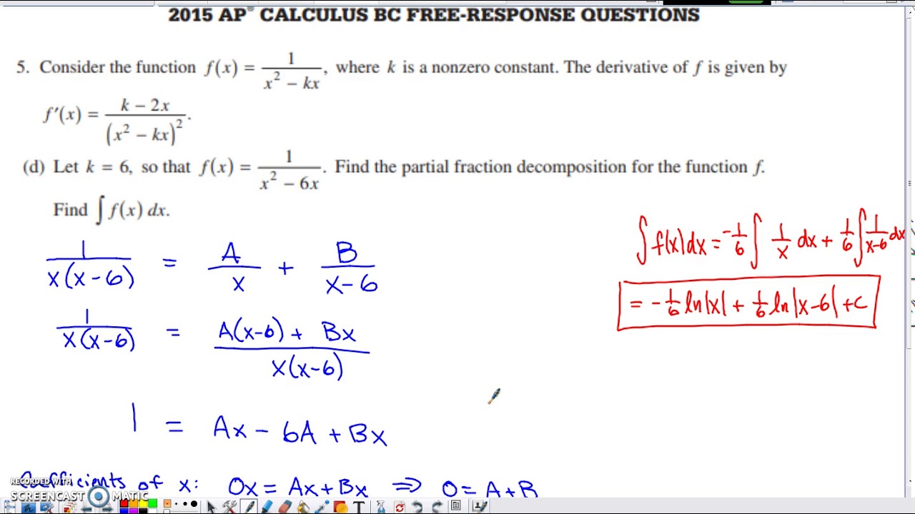 ap free response bc calculus