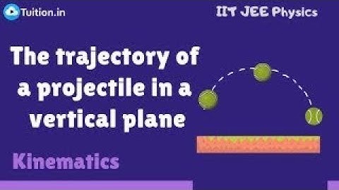 Kinematics   The trajectory of a projectile in a vertical plane   IIT JEE Physics