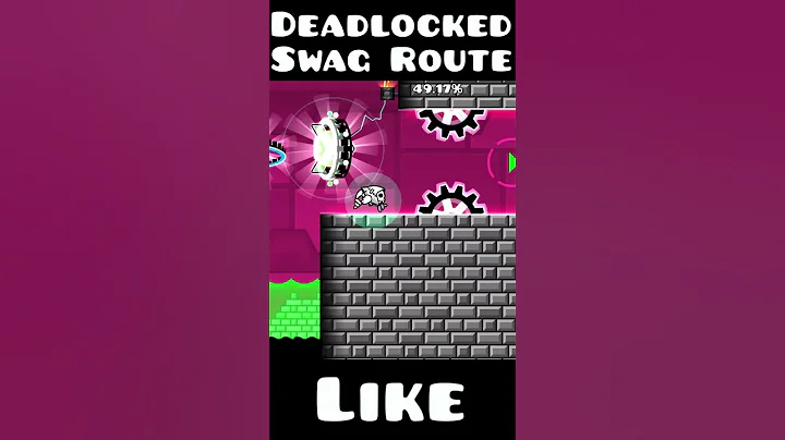 Deadlocked SWAG Route #geometrydash #gd #shorts