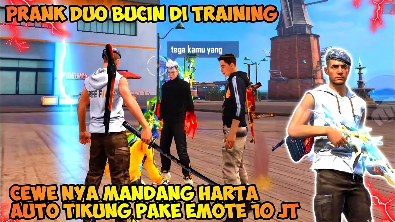 KUMPULAN PRANK TRAINING BANTAI DUO BUCIN SONGONG, KASIH PAHAM EMOTE 10 JUTA AUTO TIKUNG CEWE NYA🔥😂