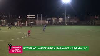 Β' ΤΟΠΙΚΟ ΜΕΣΣΗΝΙΑΣ: ΑΝΑΓΕΝΝΗΣΗ ΠΑΡΑΛΙΑΣ – ΑΣΤΕΡΑΣ ΑΡΦΑΡΩΝ 2-2