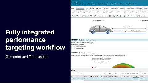 Fully integrated performance targeting workflow | Simcenter and Teamcenter #HowToTeamcenter