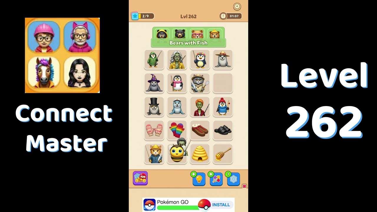 Connect Master Level 262 Walkthrough 🧩 | Match Puzzle | Puzzle Solutions & Tips | Go Answer