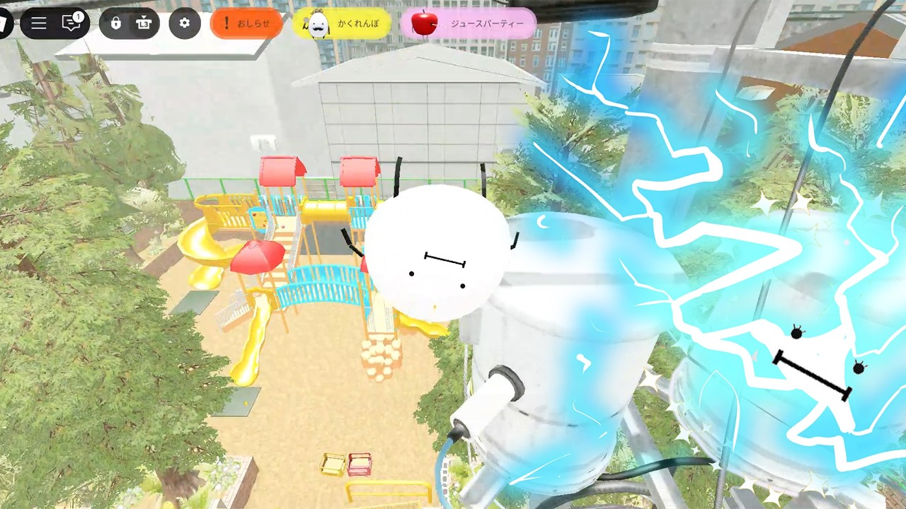 【都市伝説】ひみつのおるすばん ★ 電線走りぬけチャレンジ！ /【ROBLOX】Secret Staycation ☆ Running on Electric Wire Challenge！