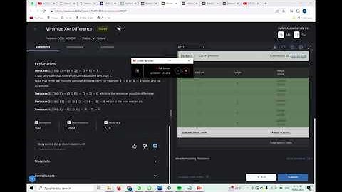 Minimize Xor Difference Codechef solution|CodeChef starters 101 💯(100/100) FULL|AC Code