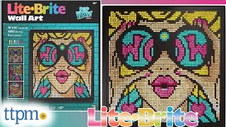 Lite-Brite Wall Art Pop Wow! Edition from Basic Fun Review! 