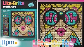 Lite-Brite Wall Art Pop Wow! Edition from Basic Fun Review!