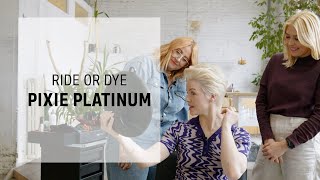 Ride or Dye: Pixie Platinum Blonde | Goldwell's Hair Coloring Show | Goldwell Education Plus