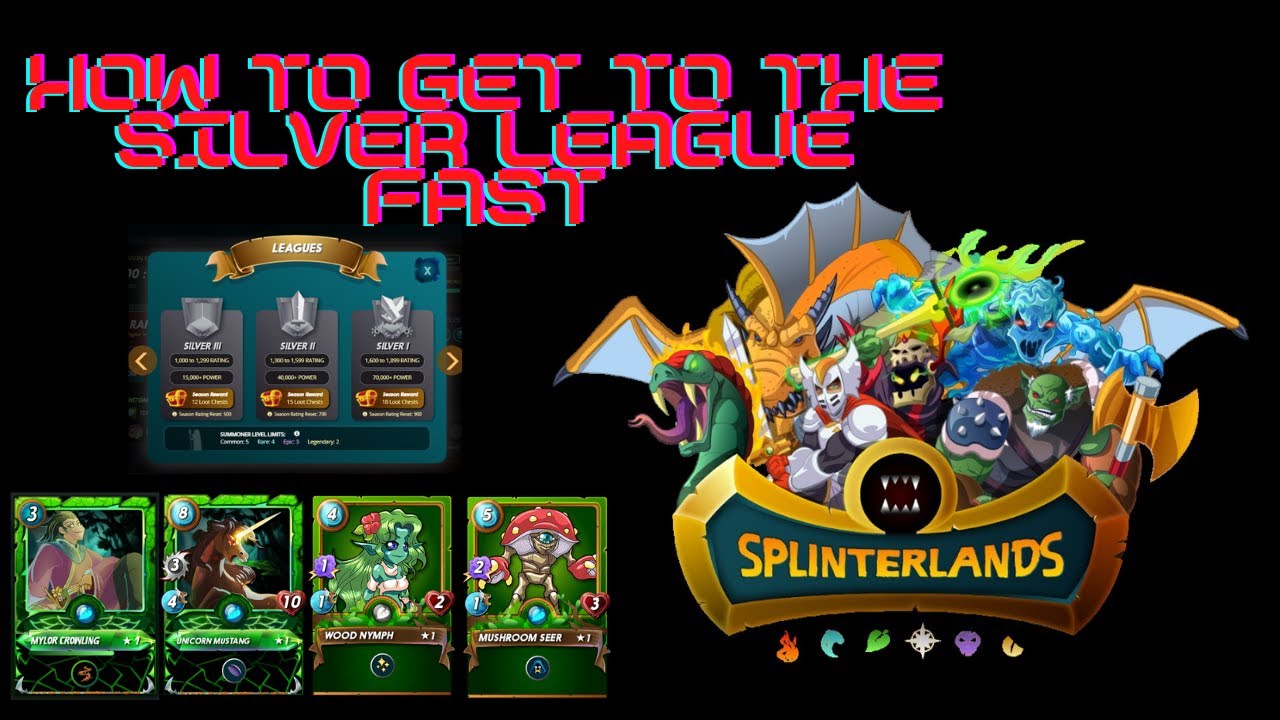 How to get to the  SILVER LEAGUE fast in SPLINTERLANDS! (TAGALOG)