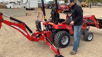 Attaching your backhoe to your Massey Ferguson tractor