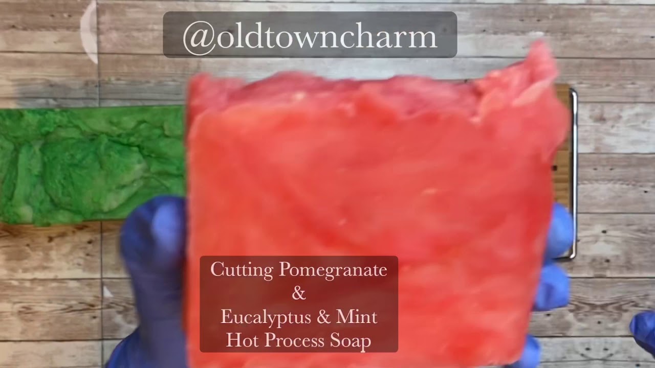Cutting two hot Process Soap YouTube