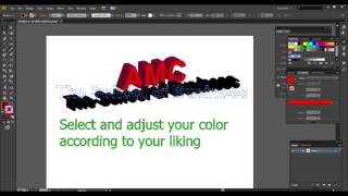 How To Create Creative 3D Font (Illustrator Tutorial) screenshot 5