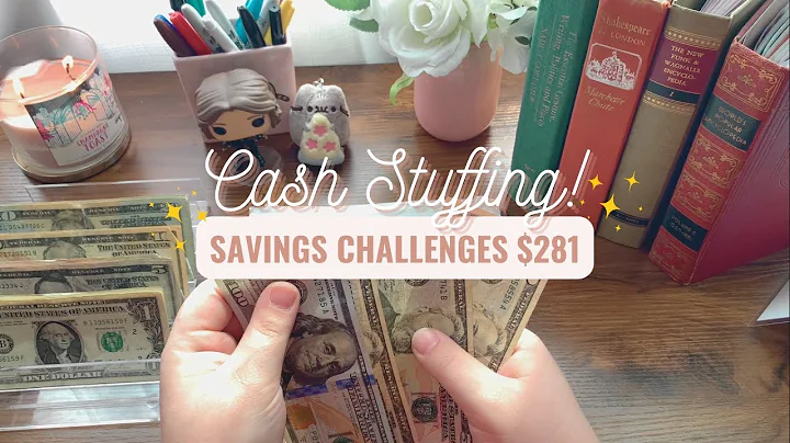 Cash Stuffing $281 into my Savings Challenges and Travel Binder! ┃July Paycheck #4┃ Blooming Budgets