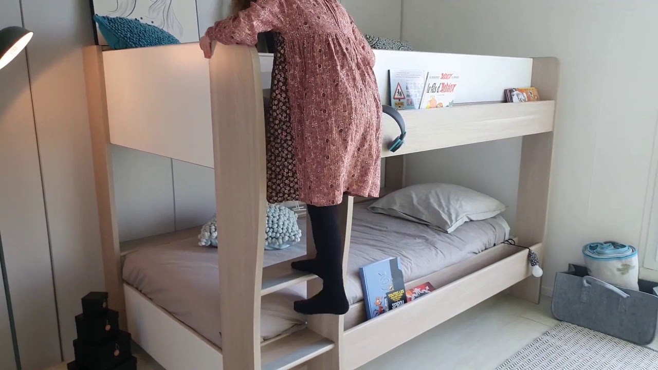 Gami Extra Roomy Bunk Bed with Storage Shelves & Optional Drawer from