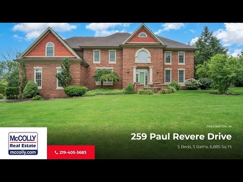 259 Paul Revere Drive, Chesterton, IN home video tour