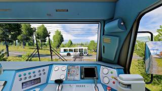 Russian Train Vs European Bus Railroad Crash | Beamng.Drive | Train Vs Bus Accident screenshot 4