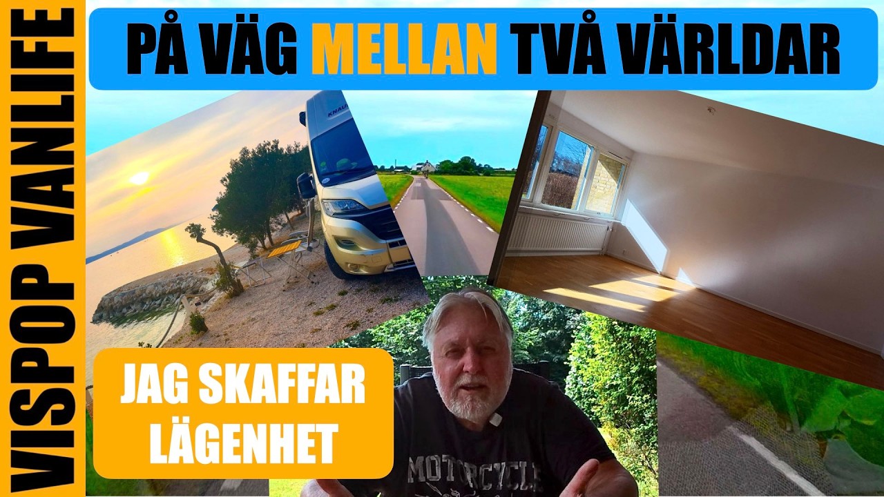 Två hem, jag flyttar in i lägenhet och fortsätter med vanlife.