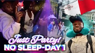 No Sleep to Club Life – My Wild Arrival in Malta | IRL STREAM Day 1