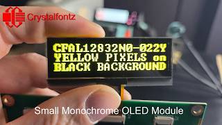128x32 Monochrome OLED Perfect for Handhelds, Notifications, Wearables, & eBikes #embedded #oled