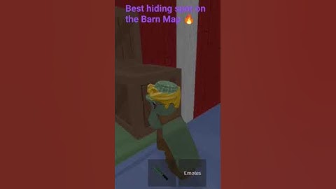 Best hiding spot on the New Barn map 🎃 #viral #roblox #mm2 #halloween
