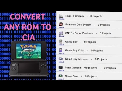 3DS/2DS GBA to CIA Conversion and Save File Injection/Dumping Tutorial CFW ( GBA GB GBC NES SNES GG) 
